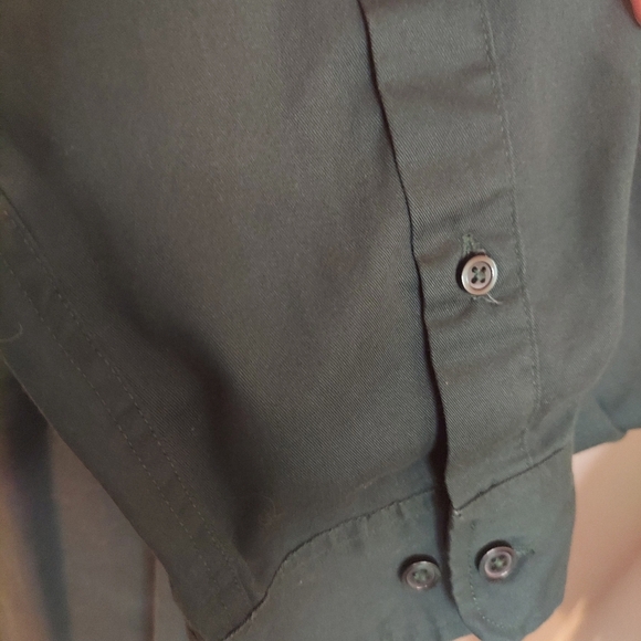 Port Authority Men’s Button Down Long Sleeve Green Dress Shirt - Picture 6 of 6
